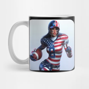 American Woman NFL Football Player #8 Mug